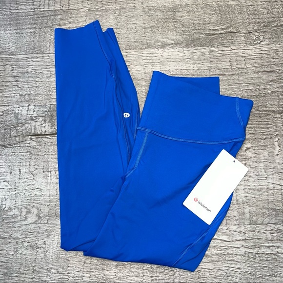 Base Pace High-Rise Running Tight 25" SYMB Symphony Blue size 12 - Picture 7 of 7